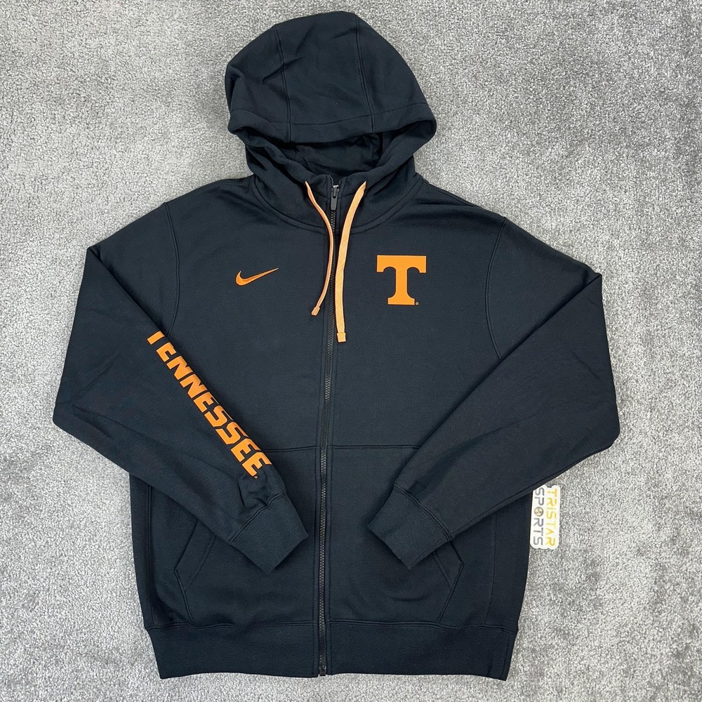 Tennessee Volunteers Hoodie Mens Medium Black Nike Full Zip On Field Football